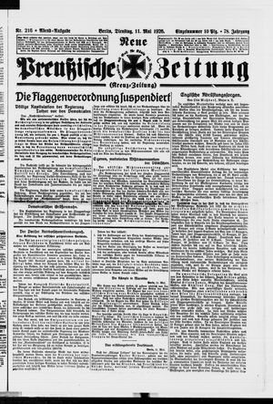 Neue preußische Zeitung vom 11.05.1926