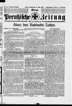 Neue preußische Zeitung vom 13.05.1926