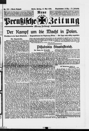 Neue preußische Zeitung vom 14.05.1926