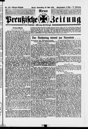 Neue preußische Zeitung vom 20.05.1926