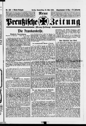 Neue preußische Zeitung vom 20.05.1926