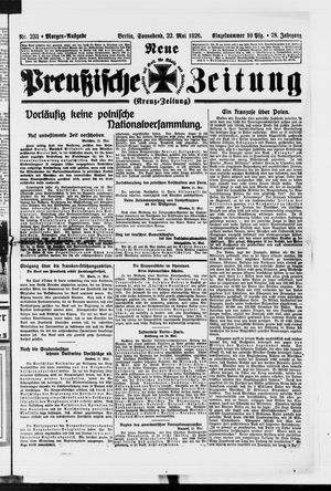 Neue preußische Zeitung vom 22.05.1926