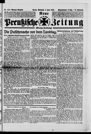 Neue preußische Zeitung on Jun 2, 1926
