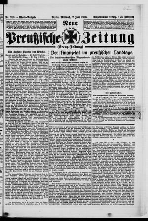 Neue preußische Zeitung on Jun 2, 1926