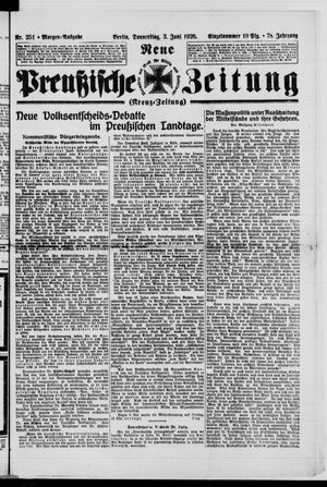 Neue preußische Zeitung vom 03.06.1926