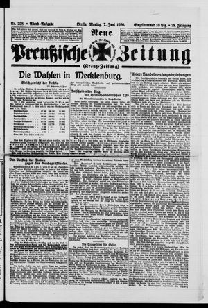 Neue preußische Zeitung vom 07.06.1926