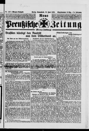 Neue preußische Zeitung vom 12.06.1926