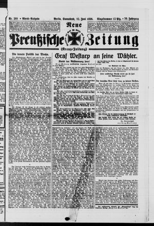 Neue preußische Zeitung vom 12.06.1926