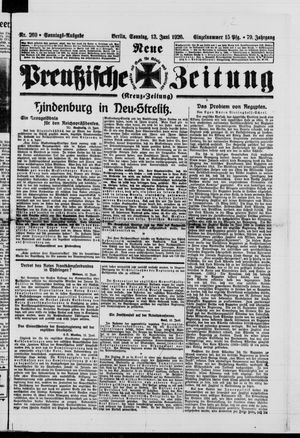 Neue preußische Zeitung vom 13.06.1926