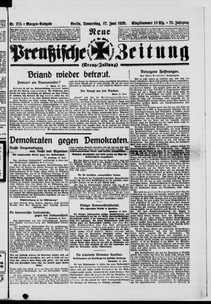 Neue preußische Zeitung vom 17.06.1926