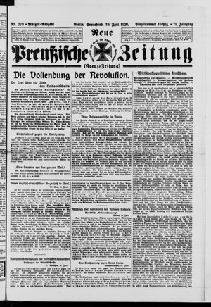 Neue preußische Zeitung vom 19.06.1926
