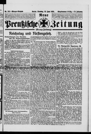 Neue preußische Zeitung vom 22.06.1926