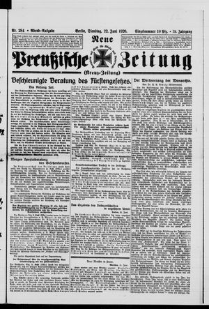 Neue preußische Zeitung vom 22.06.1926