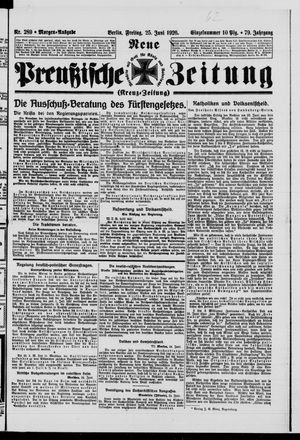 Neue preußische Zeitung vom 25.06.1926