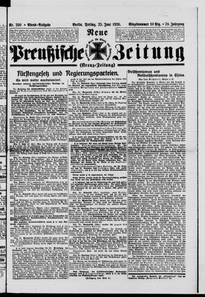 Neue preußische Zeitung vom 25.06.1926