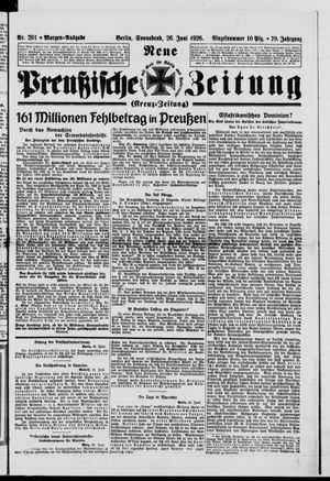 Neue preußische Zeitung vom 26.06.1926