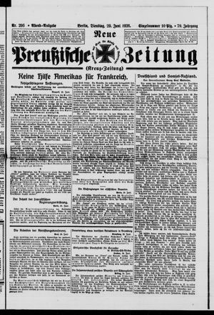 Neue preußische Zeitung vom 29.06.1926