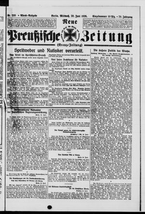 Neue preußische Zeitung vom 30.06.1926