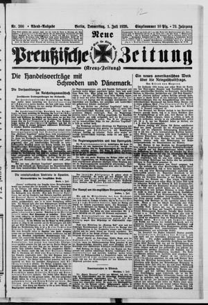 Neue preußische Zeitung vom 01.07.1926