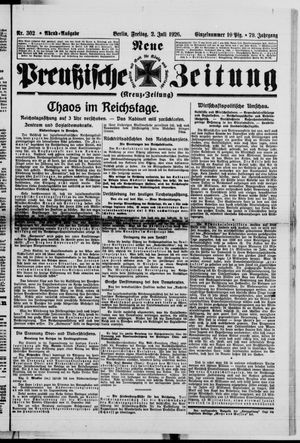 Neue preußische Zeitung vom 02.07.1926