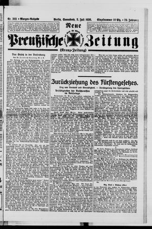 Neue preußische Zeitung on Jul 3, 1926