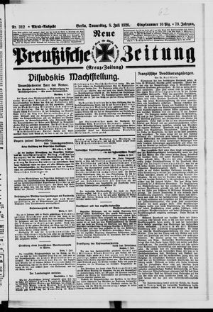 Neue preußische Zeitung vom 08.07.1926