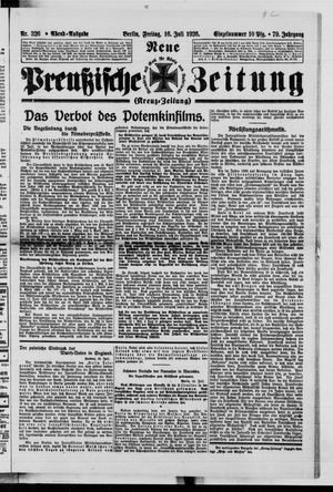 Neue preußische Zeitung vom 16.07.1926