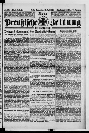 Neue preußische Zeitung vom 22.07.1926