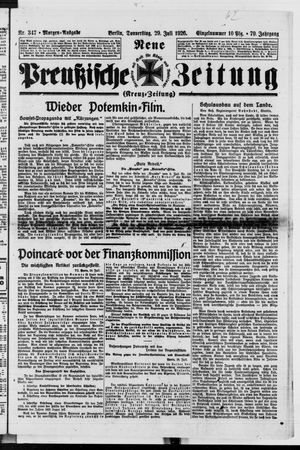 Neue preußische Zeitung vom 29.07.1926