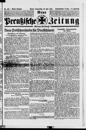 Neue preußische Zeitung vom 29.07.1926
