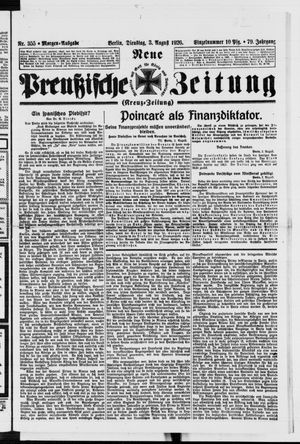 Neue preußische Zeitung vom 03.08.1926