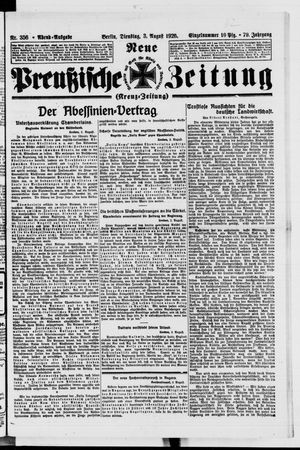 Neue preußische Zeitung vom 03.08.1926