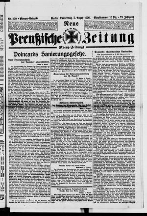 Neue preußische Zeitung vom 05.08.1926