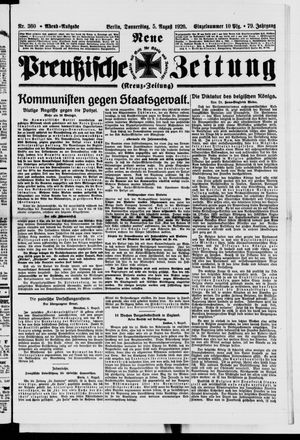 Neue preußische Zeitung vom 05.08.1926