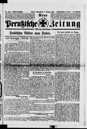 Neue preußische Zeitung vom 07.08.1926
