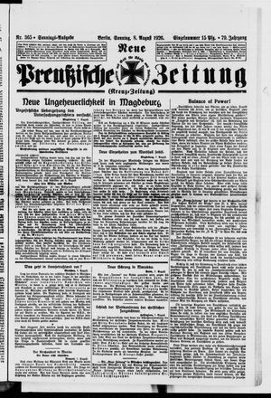 Neue preußische Zeitung vom 08.08.1926