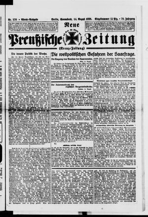 Neue preußische Zeitung vom 14.08.1926