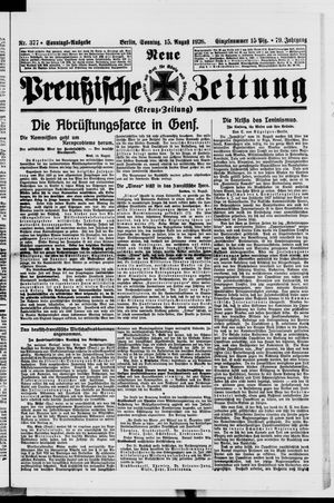 Neue preußische Zeitung vom 15.08.1926