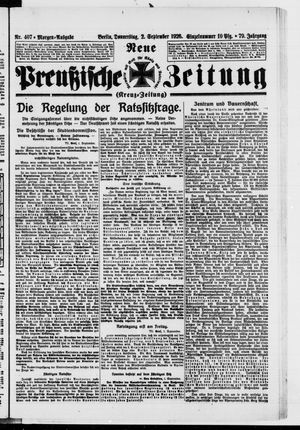 Neue preußische Zeitung vom 02.09.1926