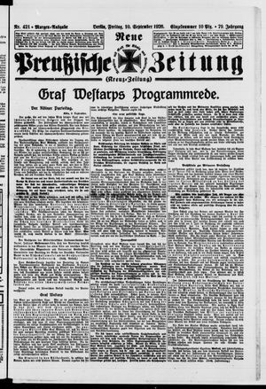 Neue preußische Zeitung vom 10.09.1926