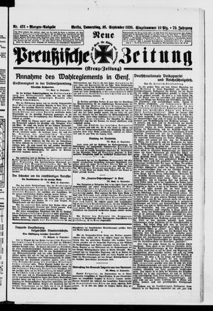 Neue preußische Zeitung vom 16.09.1926