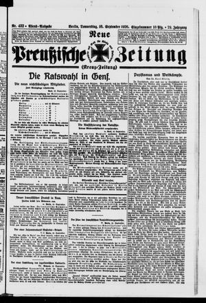 Neue preußische Zeitung vom 16.09.1926