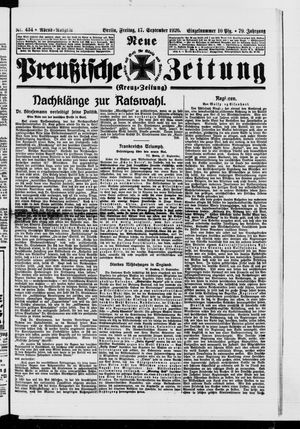 Neue preußische Zeitung vom 17.09.1926