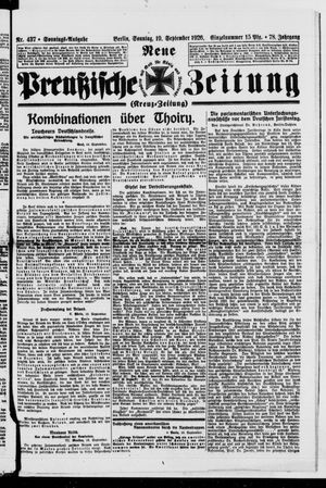 Neue preußische Zeitung vom 19.09.1926