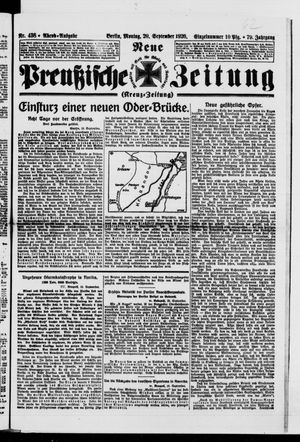 Neue preußische Zeitung vom 20.09.1926