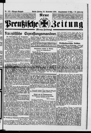 Neue preußische Zeitung vom 24.09.1926