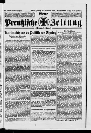 Neue preußische Zeitung vom 24.09.1926