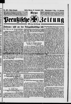 Neue preußische Zeitung vom 27.09.1926