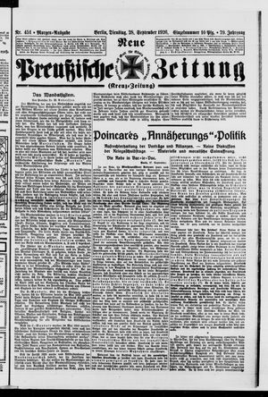 Neue preußische Zeitung vom 28.09.1926