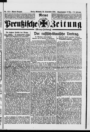 Neue preußische Zeitung vom 29.09.1926